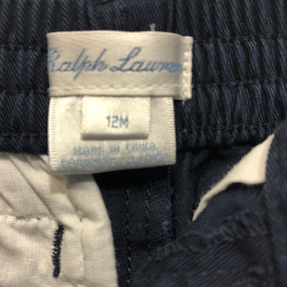 Ralph Lauren Nautical Navy Pants with Sailboats - Picture 3 of 7